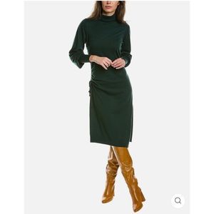 Ted Baker Green Wool Blend Asymmetrical Sweater Dress size XS (size 2)
